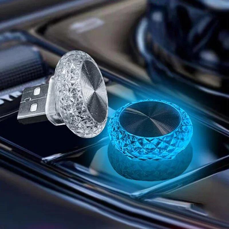 

Portable Car Usb Ambient Light Mini Led Decorative Atmosphere Lamps For Auto Interior Light Computer Light Plug Play