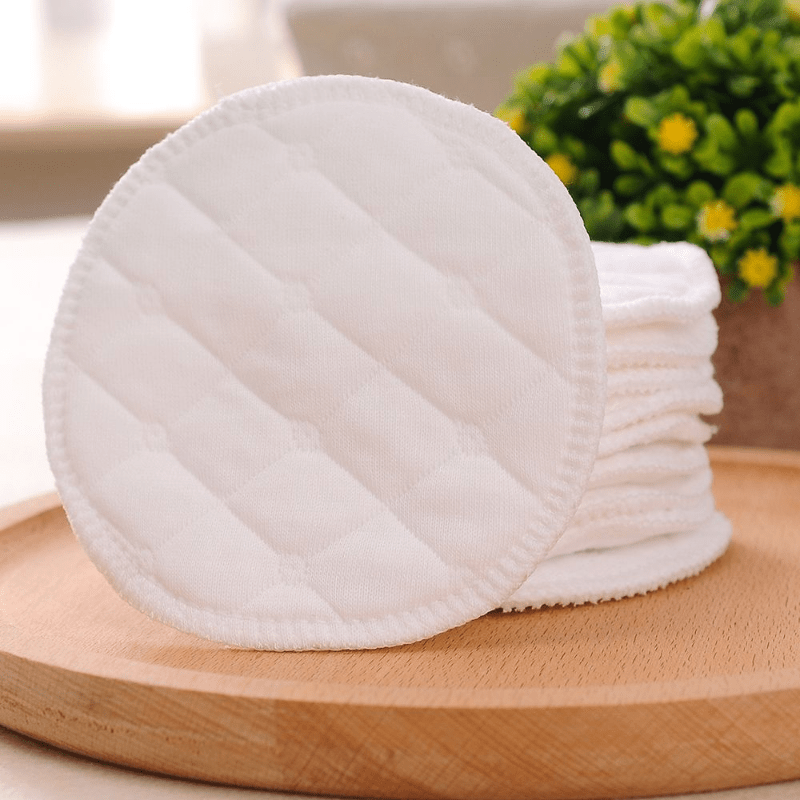 

10-piece Soft Bamboo Fiber Makeup Remover Pads - Reusable, Washable Facial Cleansing Cloths For Gentle Skin Care