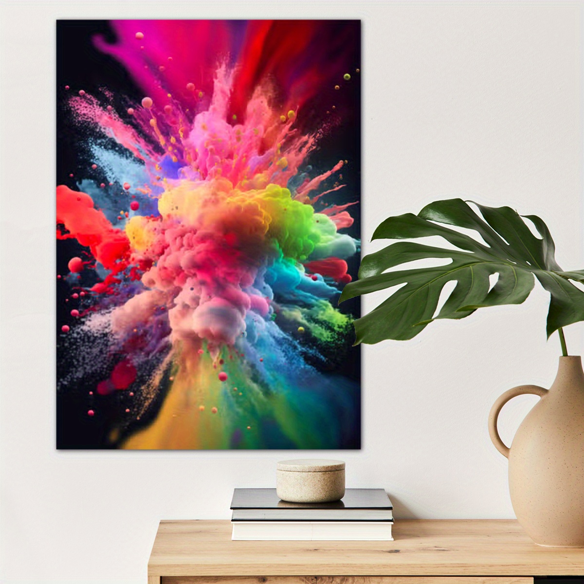

1pc Colors Are Ideas Canvas Wall Art For Home Decor, Abstract Fantasy Poster Wall Decor High Quality Canvas Prints For Living Room Bedroom Kitchen Office Cafe Decor, Perfect Gift And Decoration