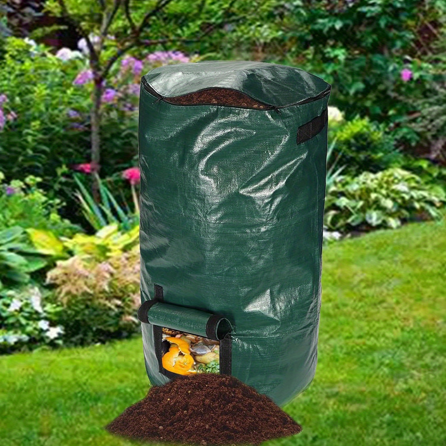 1pc Yard Waste Bags With Lid Garden Bags Grass Bag Large Lawn And Leaf Bags Yard Trash Bags Yard Trash Containers Cleaning Supplies