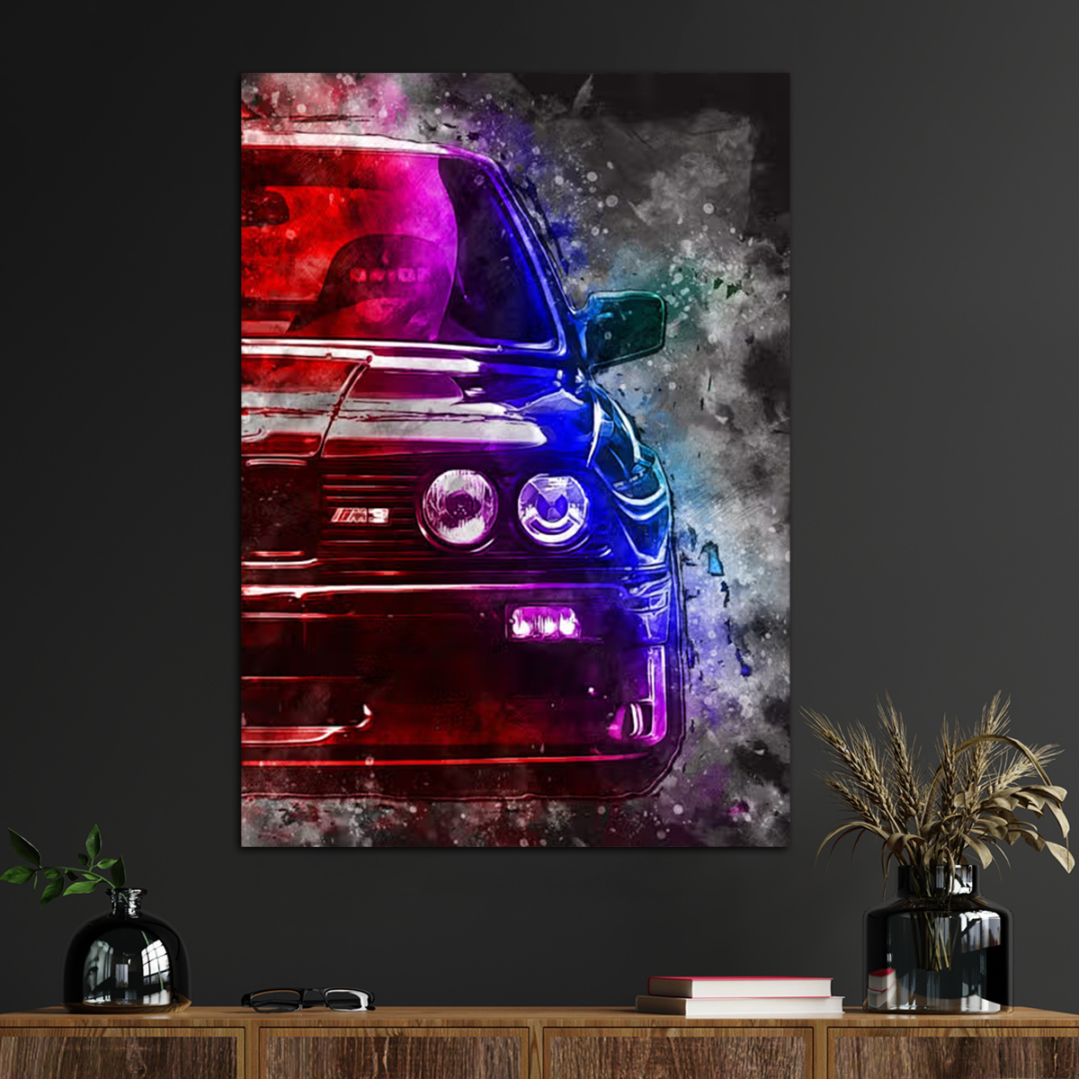 

1pc Car Poster Canvas Wall Art For Home Decor, Car Lovers And Car Enthusiasts Poster Wall Decor Roadster Canvas Prints For Living Room Bedroom Kitchen Office Cafe Decor, Perfect Gift And Decoration