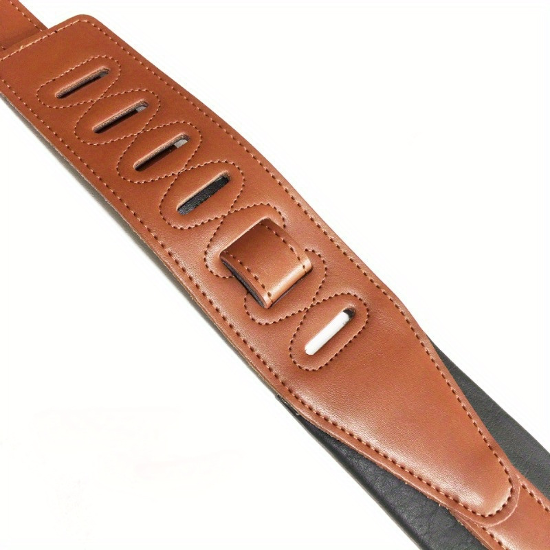 Guitar Leather Strap for Electric Acoustic Guitar Bass 
