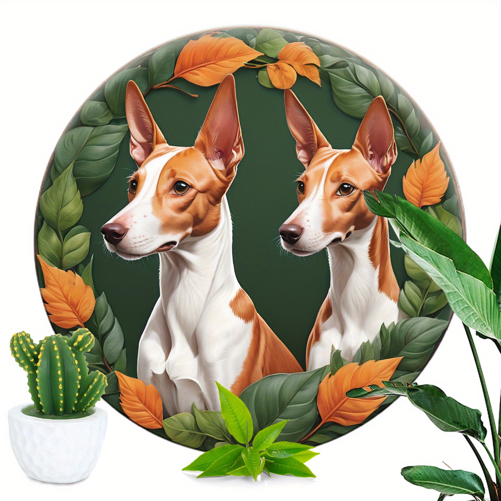 

1pc 8x8in/20x20cm Round Aluminum Sign, Cute Dog Aluminum Sign, Dog Vintage Poster, Cute Gift For Dog Lovers