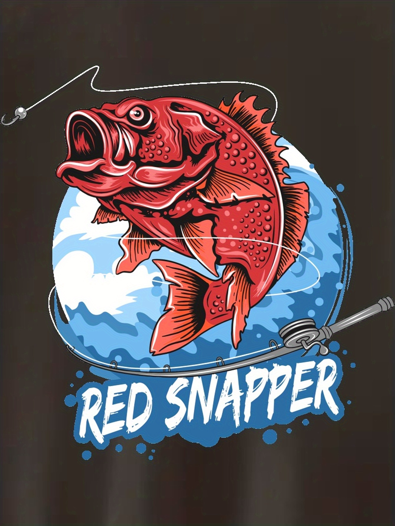 felpa casual cappuccio ragazzi stampa pesci rossi a Temu Italy