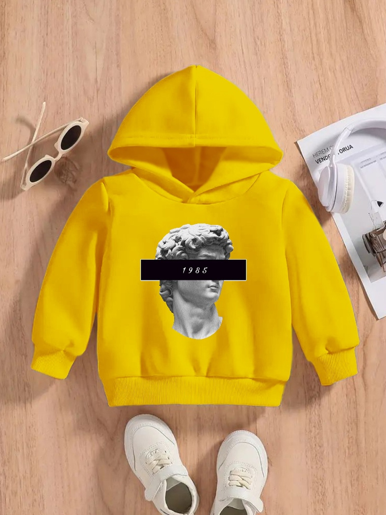 28 30 Boys Casual Pullover Sweatshirt Autumn and Winter Children's Clothing  Printed Hoodie
