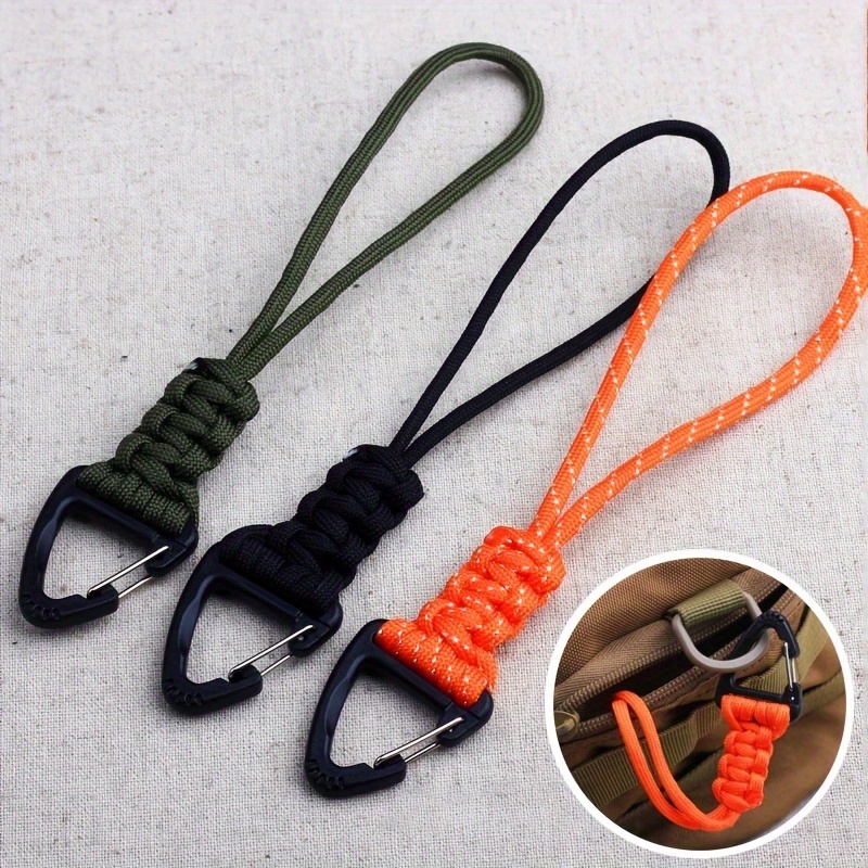 Paracord Keychain Lanyard Rotatable Buckle High Strength Parachute Cord  Self-defense Emergency Survival Backpack Key Ring Neck Hanging Rope - Temu  Denmark