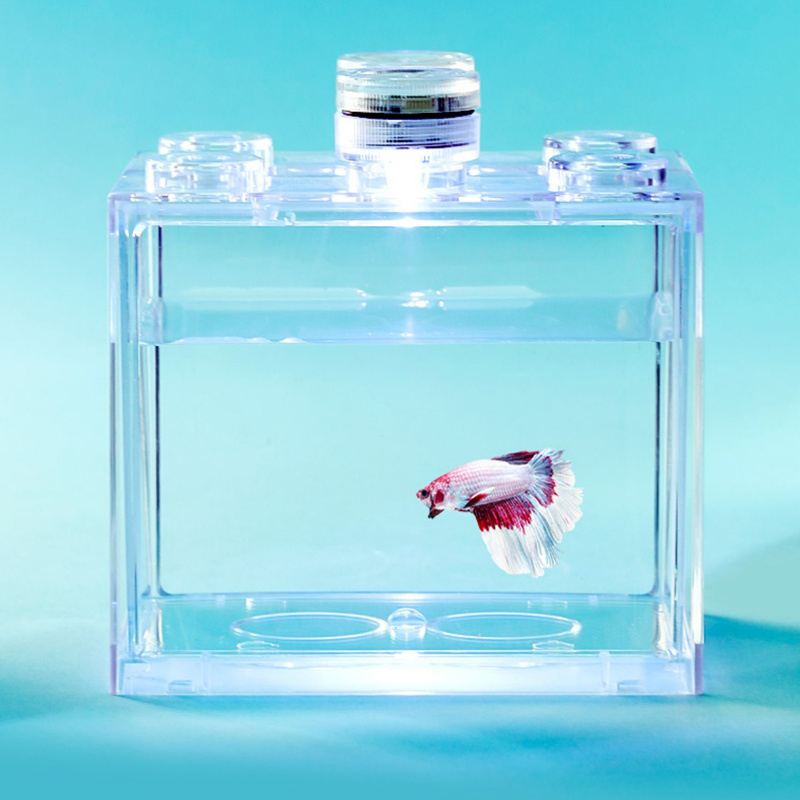Ultra White Glass Fish Tank Small Betta Fish Tank Small - Temu Canada