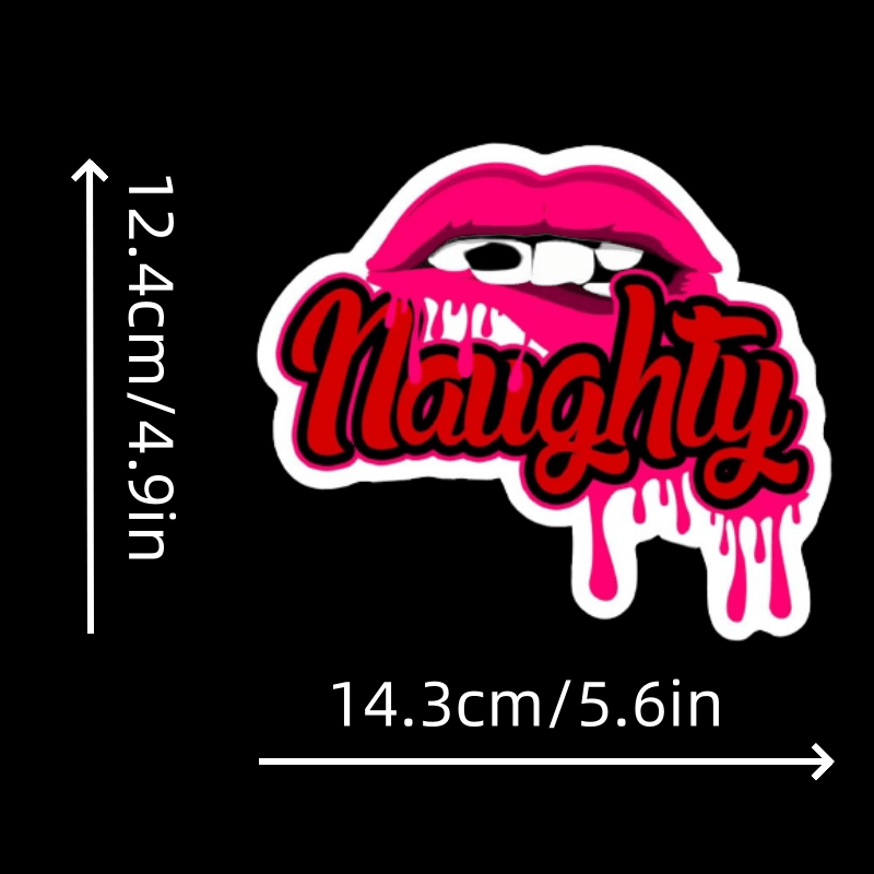 Naughty Mouth Vinyl Car Sticker Decal Car Window Bumper Temu United