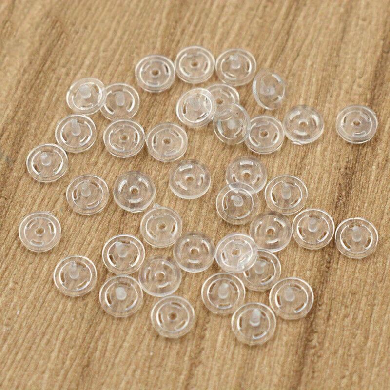 40pcs Doll Clothes 4mm Mini Hidden Plastic Mother And Child Small Size Flip Doll Button Button Invisible Handmade