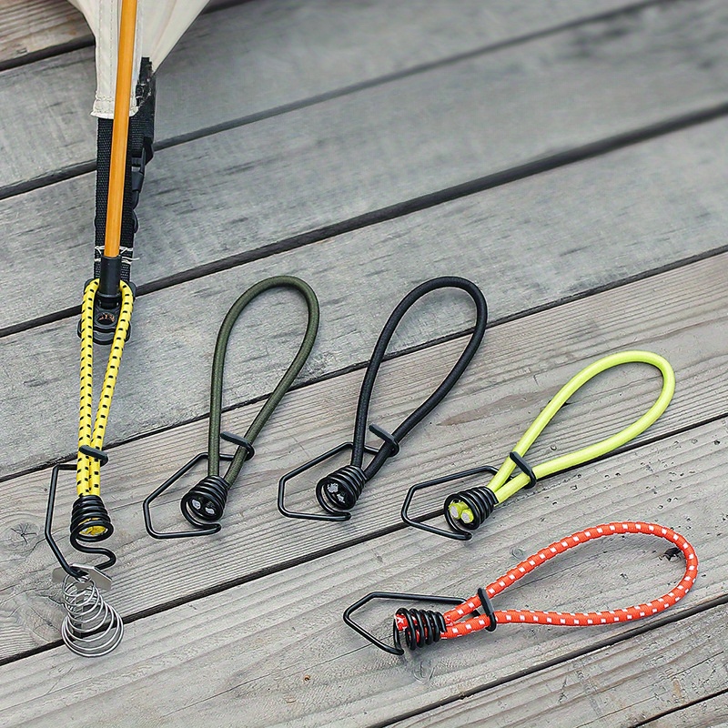 1pc Metal Self Locking Hook Outdoor Tent Elastic Rope Sky Curtain Fixed  Buckle Bundle Rope Durable Portable Elastic Rope, Shop The Latest Trends