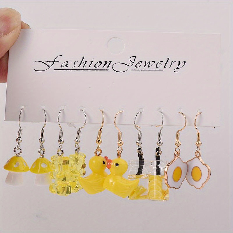 

New Earrings Set For Women, Funny And Tea Earrings Set Combination