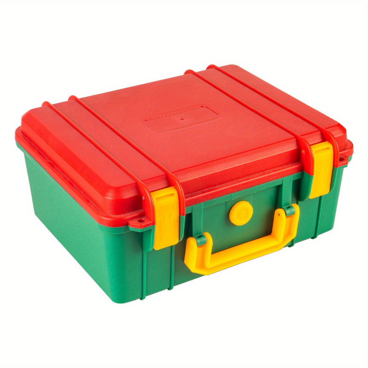 Plastic Tool Box with Handle, Locking Lid, Empty Box/Pearl Sponge Insert,  Organizer and Storage Case, L280 x W240 x H130mm Tool Storage Box (Color 