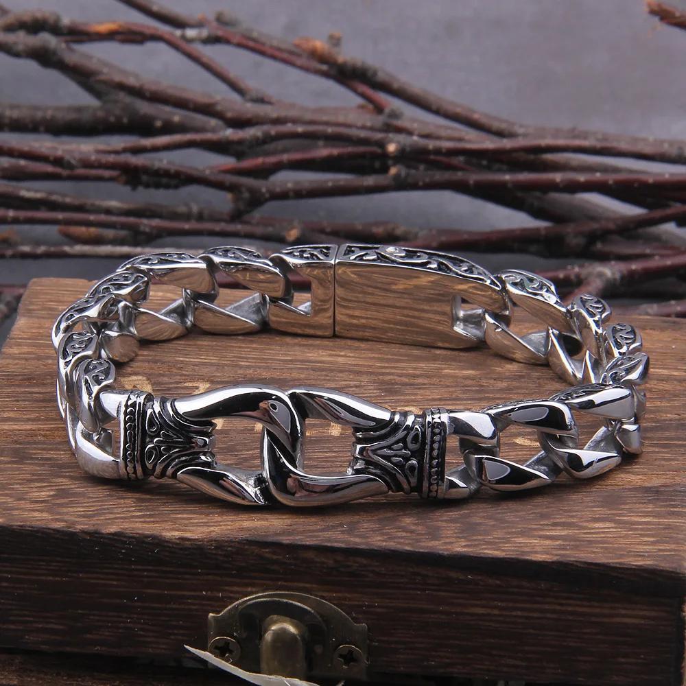 TEMU 304 Stainless Steel Bracelet Curb Cuban Chain Bracelet
