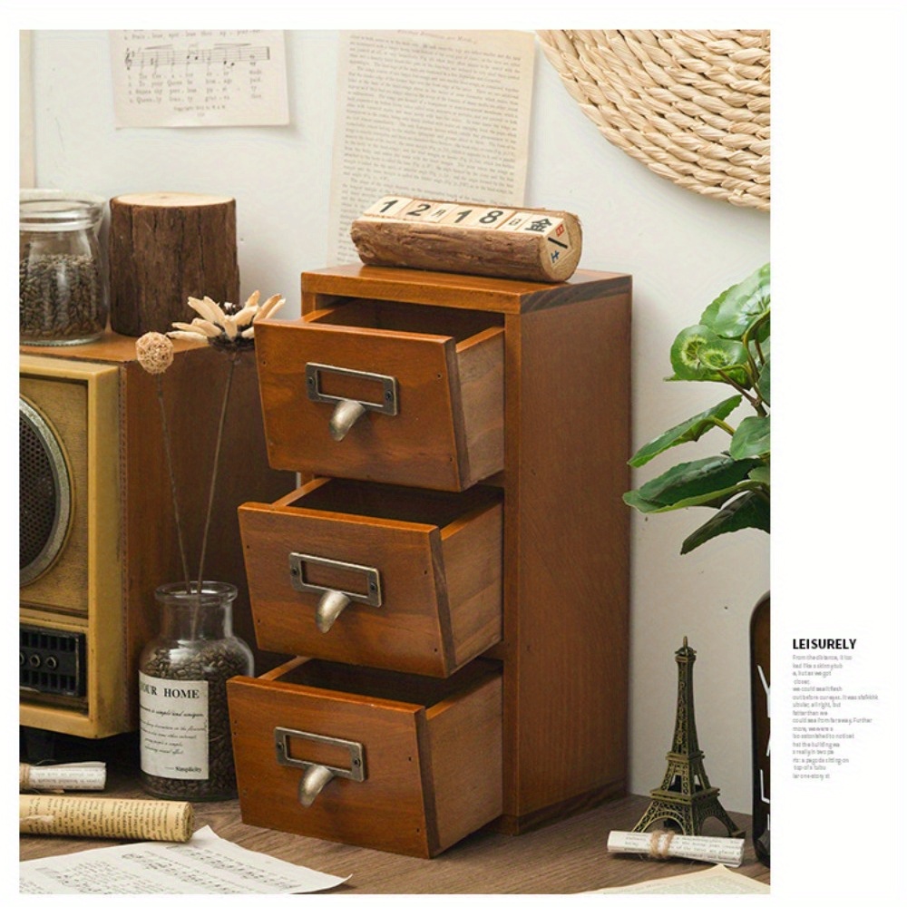 1pc Drawer Organizer, Small Drawer Type Desk Storage Cabinet