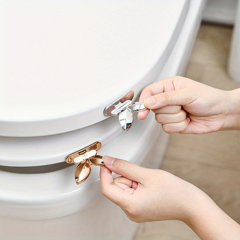 

2pcs Non-dirty Hand Toilet Opener, Plastic Toilet Seat Lifter, Practical Toilet Seat Lifter, Can Avoid Touching The Toilet Lid, Household Drawer Handle, Toilet Accessories, Home Essential