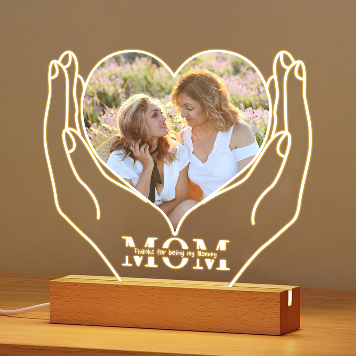 Personalized Custom Photo Led Light Mother s Day Present Temu