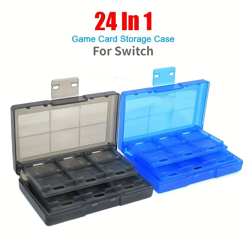 24 Game Cards Case Switch Shockproof Hard Case Storage Box - Temu