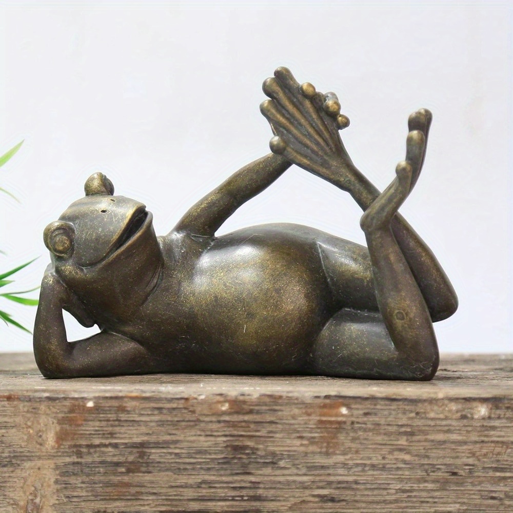 Frog Meditating Yoga Statue Ornament Frog Zen Gifts - Temu