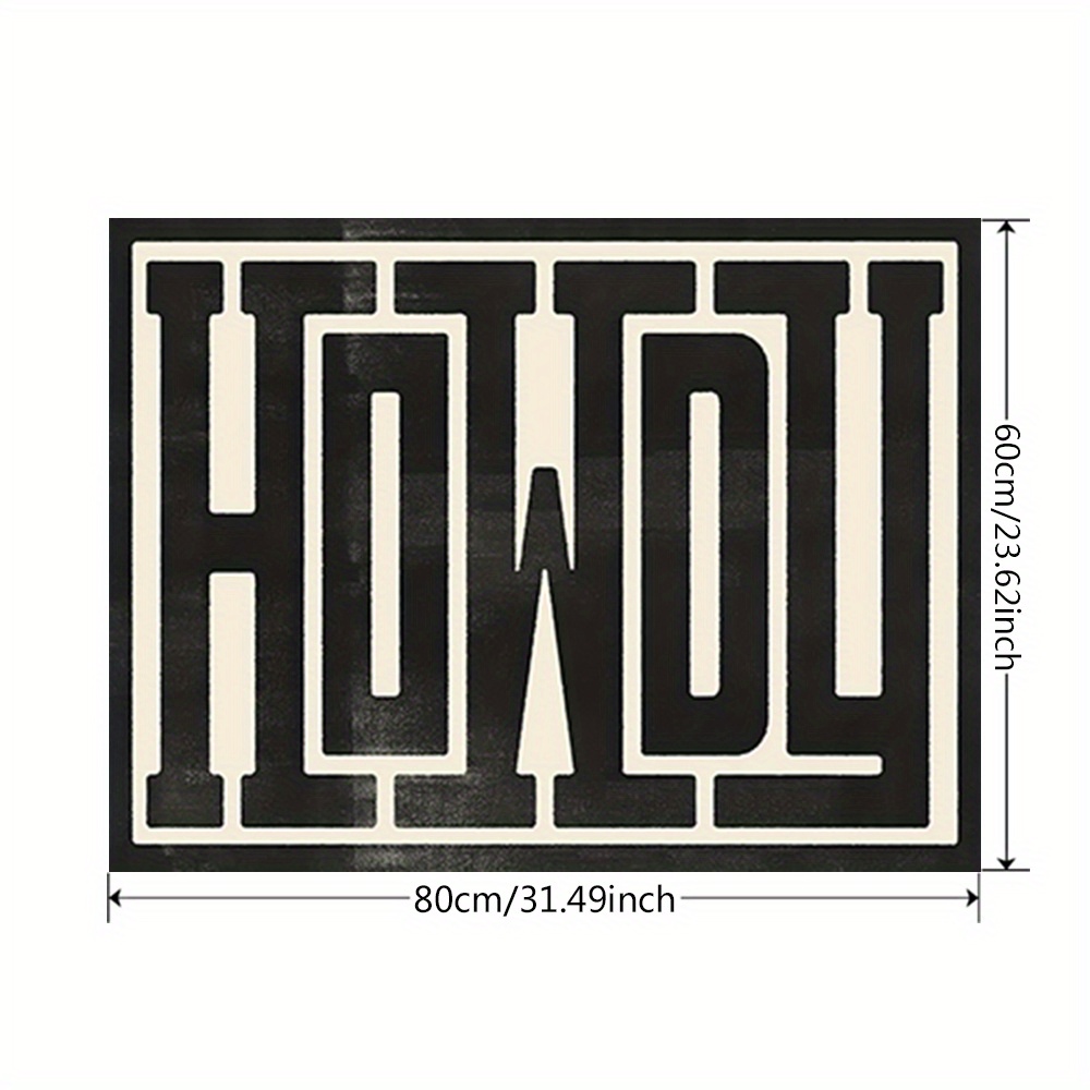 Unframed Canvas Wall Art Howdy Poster Painting Aesthetic - Temu