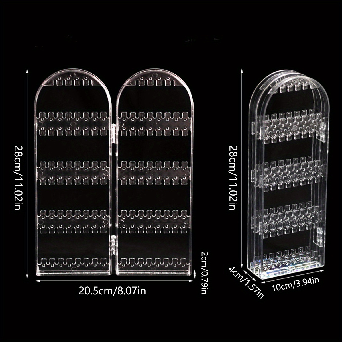 TEMU Large 240-slot Earring Organizer - Spacious Jewelry Display Stand For & Retail Use