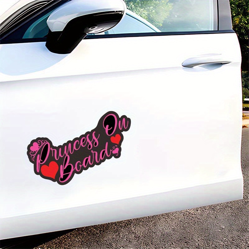 

Princess On Board Vinyl Decal Baby On Board Sticker Pack Car Truck Suv