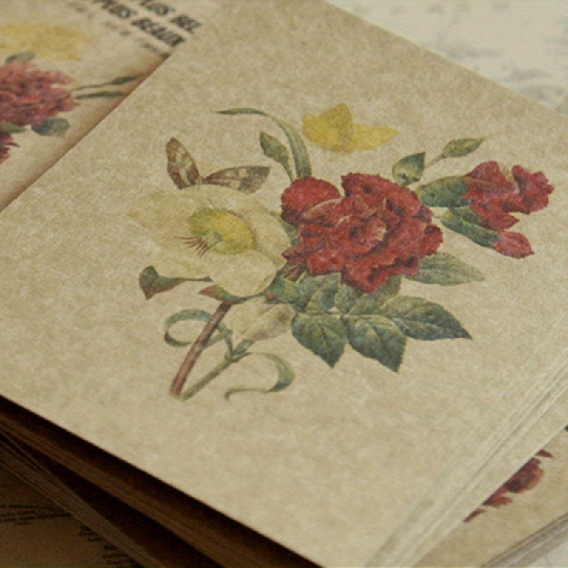 

24pcs, Vintage Rose Carf Postcards, Add A Touch Of Elegance To Your Greetings, Small Business Supplies, Thank You Cards, Birthday Gift, Cards, Unusual Items, Gift Cards