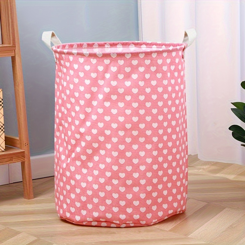 large storage basket large canvas waterproof coated finishing bin clothes laundry basket for home bedroom halloween christmas gift details 0