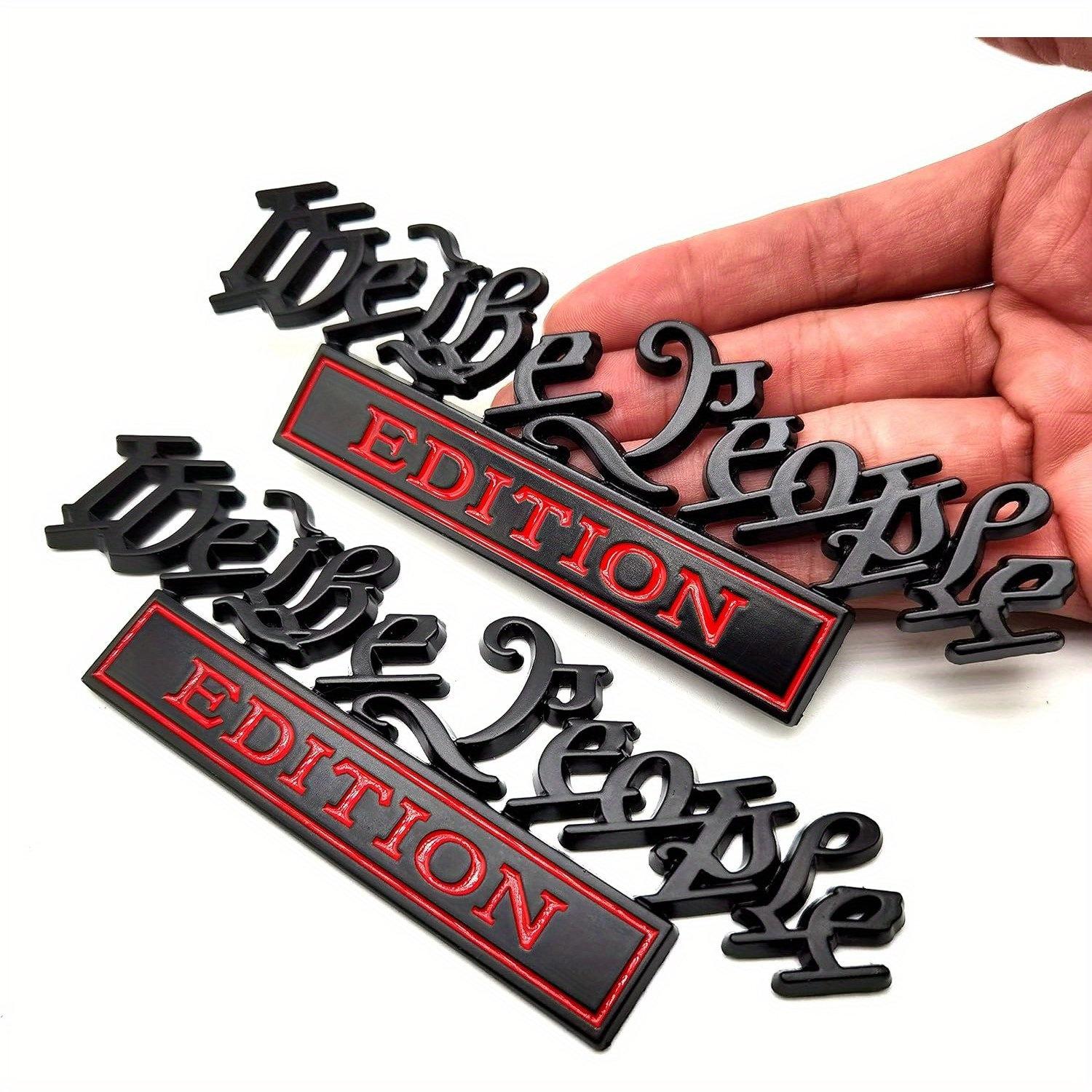 

We The People Edition 3d Full Metal Car Emblems Decals Labels Car Decoration - 2pcs