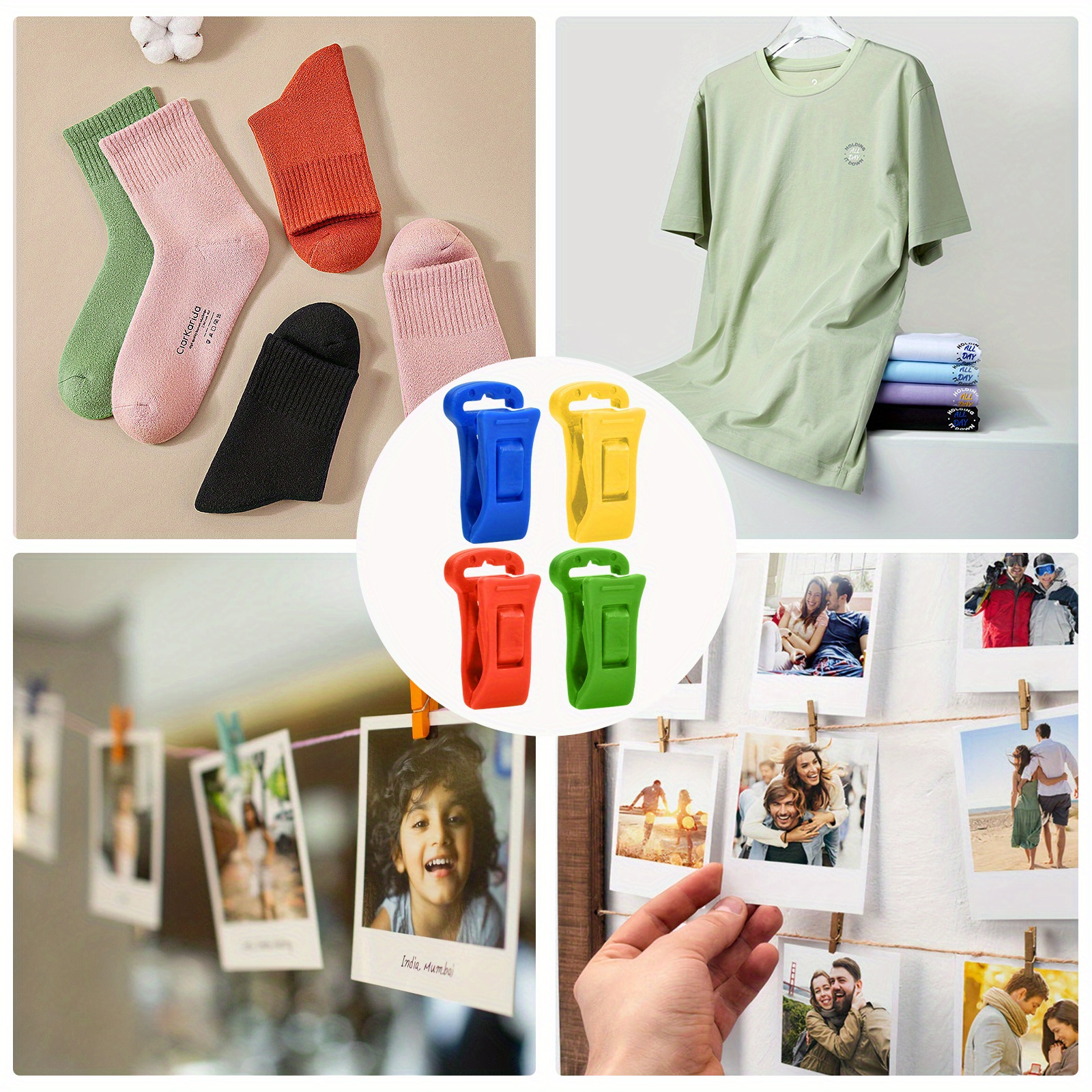 18 36pcs sock drying clip sock holder sock storage small clips hanging photo storage   clip bedroom office accessories clothes pins details 4