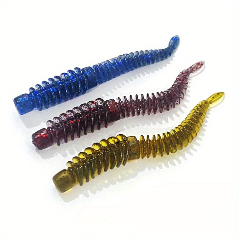 Mixed Floating Soft Worms Baits Built in Lead Bead Frog - Temu