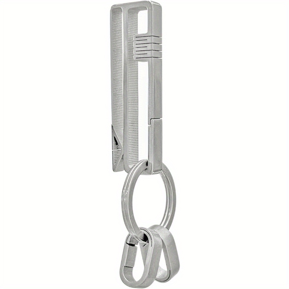 1PC Heavy Duty Key Chain Hook Spring Snap Hook Titanium Keychain Rings