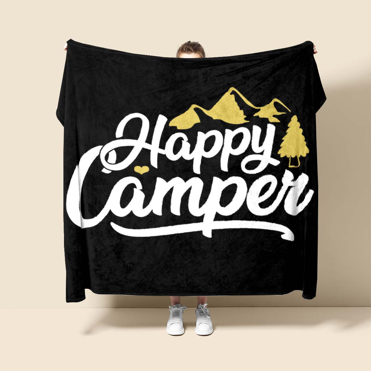 

1pc Travel Camping Artistic Pattern Printed Soft Blanket Nap Blanket 4 Seasons Flannel Blanket