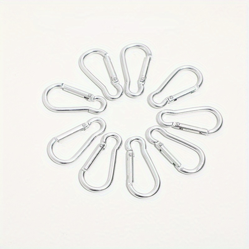 4 6pcs Gourd Shaped Spring Snap Hook Carabiner Heavy Duty