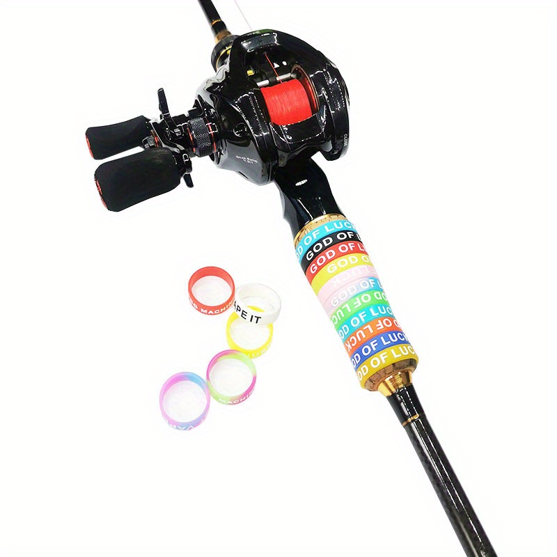 2pcs Multicolor Portable Non-Slip Silicone Fishing Reel Handle