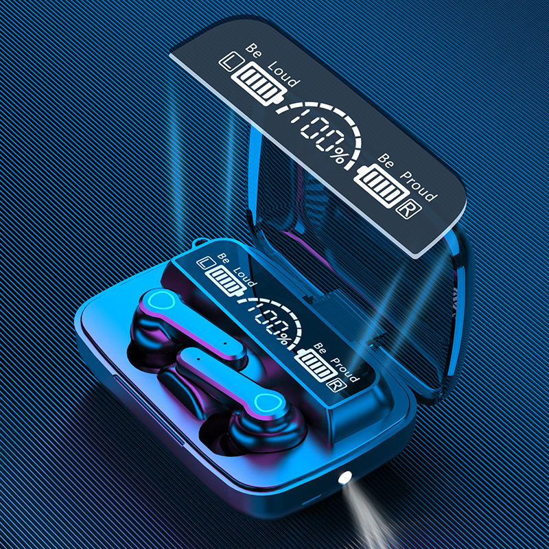 9D Stereo BT Kulaklıklar, TWS Kablosuz Kulaklık, Spor Kulaklık, Şarj Kutulu Gürültü Azaltma Kulak İçi Kulaklıklar_voghion.com