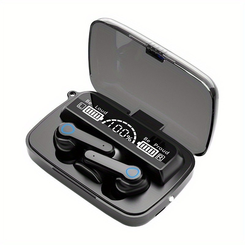9D Stereo BT Kulaklıklar, TWS Kablosuz Kulaklık, Spor Kulaklık, Şarj Kutulu Gürültü Azaltma Kulak İçi Kulaklıklar_voghion.com