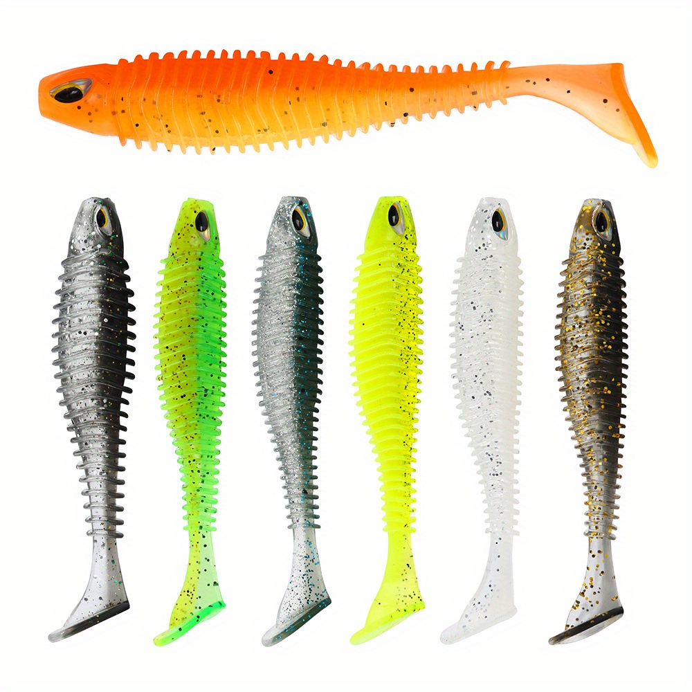 10pcs Soft Fishing Lure With T Tail, Artificial Bug Paddle Tail Bait For  Saltwater Freshwater Bass Trout - Sports & Outdoors - Temu Austria