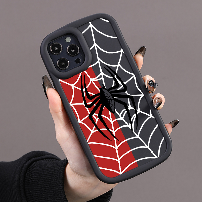 

Luxury Shockproof New Case Black Spider Graphic Protective Phone Case For Iphone 11/12/13/14/12 Pro Max/11 Pro/14 Pro/15/xs Max/x/xr/7/8/8 Plus, Gift For Birthday, Girlfriend, Boyfriend