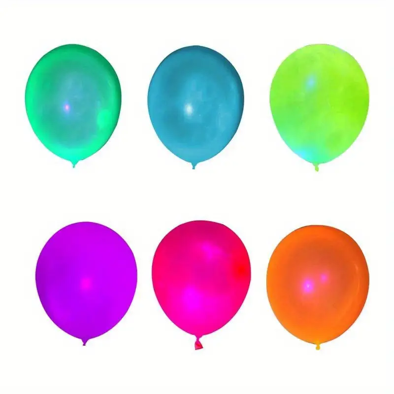 neon glow balloons 100 500pcs reusable glow in the dark fluorescent balloon colorful neon glow party balloon birthday party decor halloween christmas gift toys & games details 8