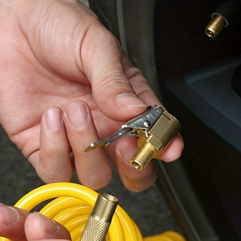 1pc Car Automotive Inflatable Pump Connector Quickly Fill Your Tires with a Press-on Nozzle