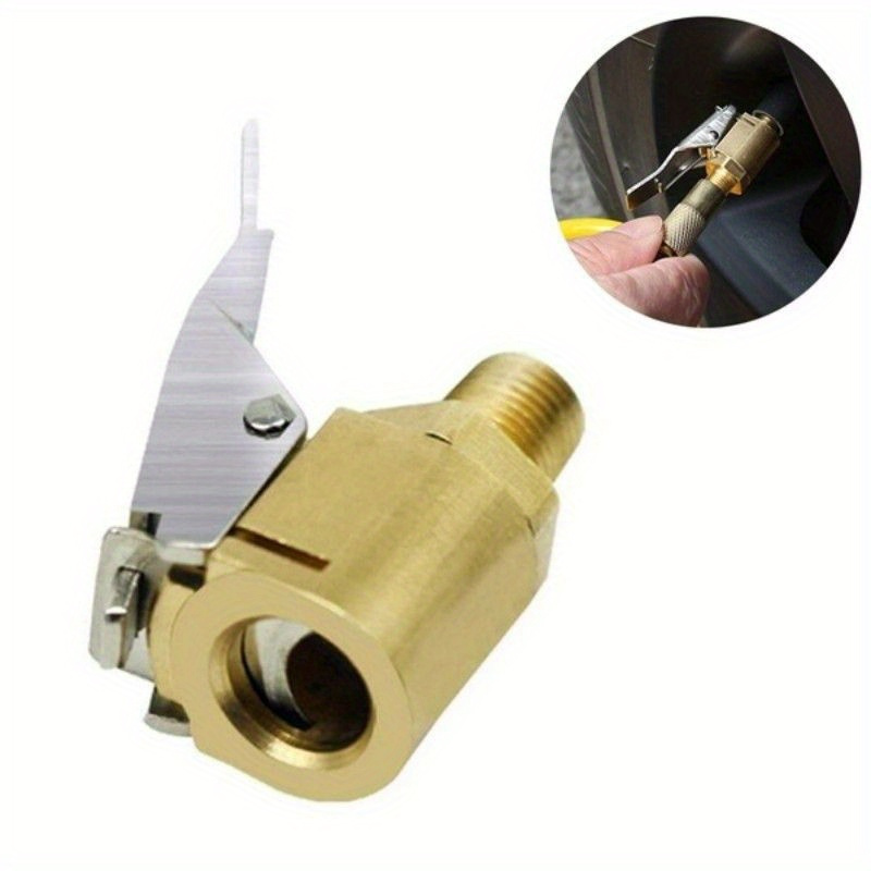 1pc Car Automotive Inflatable Pump Connector Quickly Fill Your Tires with a Press-on Nozzle