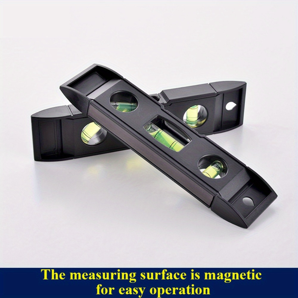 

Horizontal Ruler 3 Bubble Spirit Level Magnetic Abs Shell Mini Pocket Portable Spirit Level Tool Measure Tool Machinery Leveller