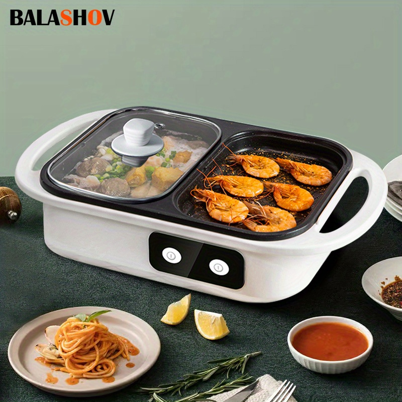 

Multi-functional Electric Hot Pot And Smokeless Grill, Household Small Electric Hot Pot, Multi-functional Cooking Pot For 1-3 People, Kitchen Accessories For Korean Bbq, Shabu Shabu And Soup
