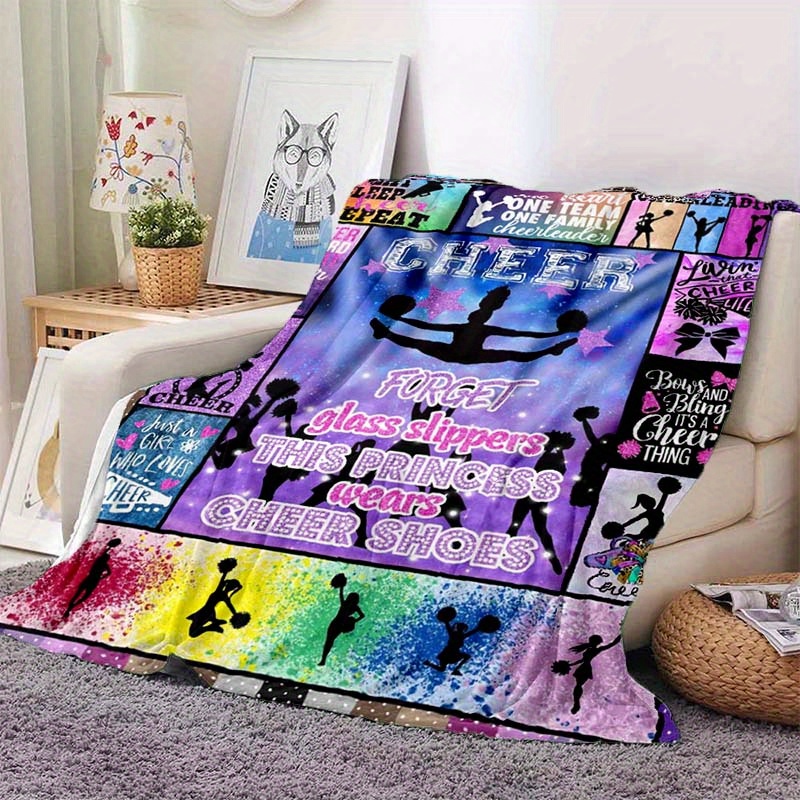 

Hot Lalla Team, Inspiring Cheer Dance Pattern, 4 Seasons Office Chair Flannel Blanket