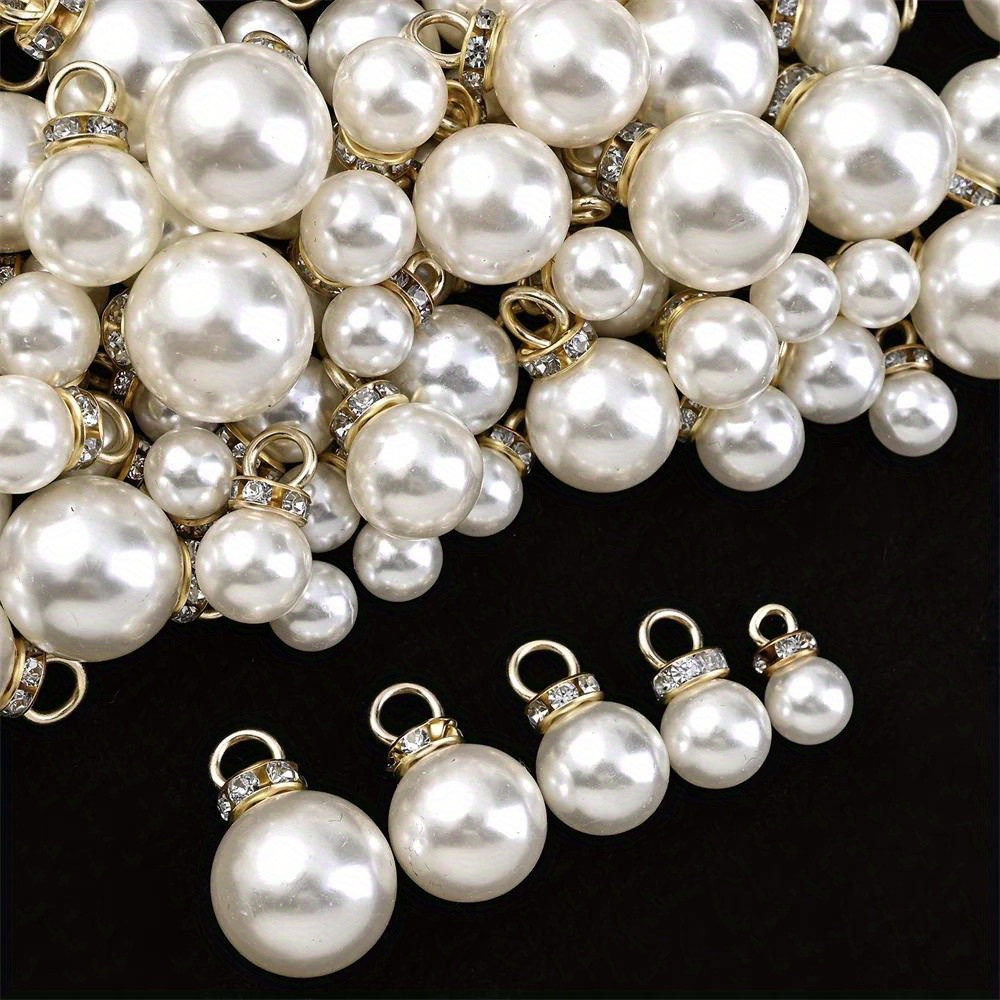 8/10/12/14/16mm Shell Pearl Round Beads Silver Stud Earrings - Multicolor, Nickel-Free, Screw Back