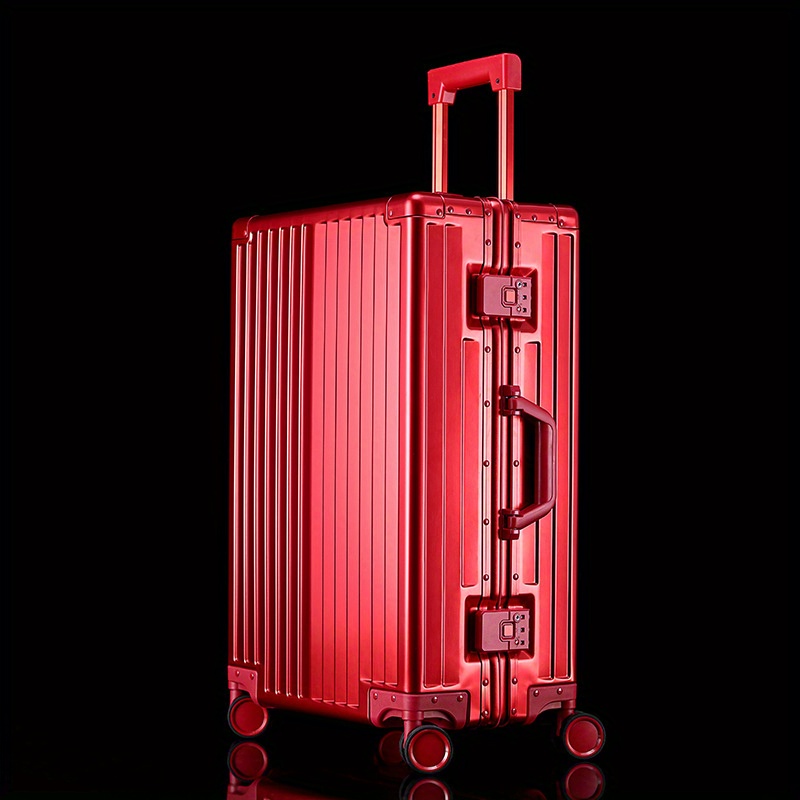 20 inch solid color hard shell luggage case lightweight travel trolley case with wheels