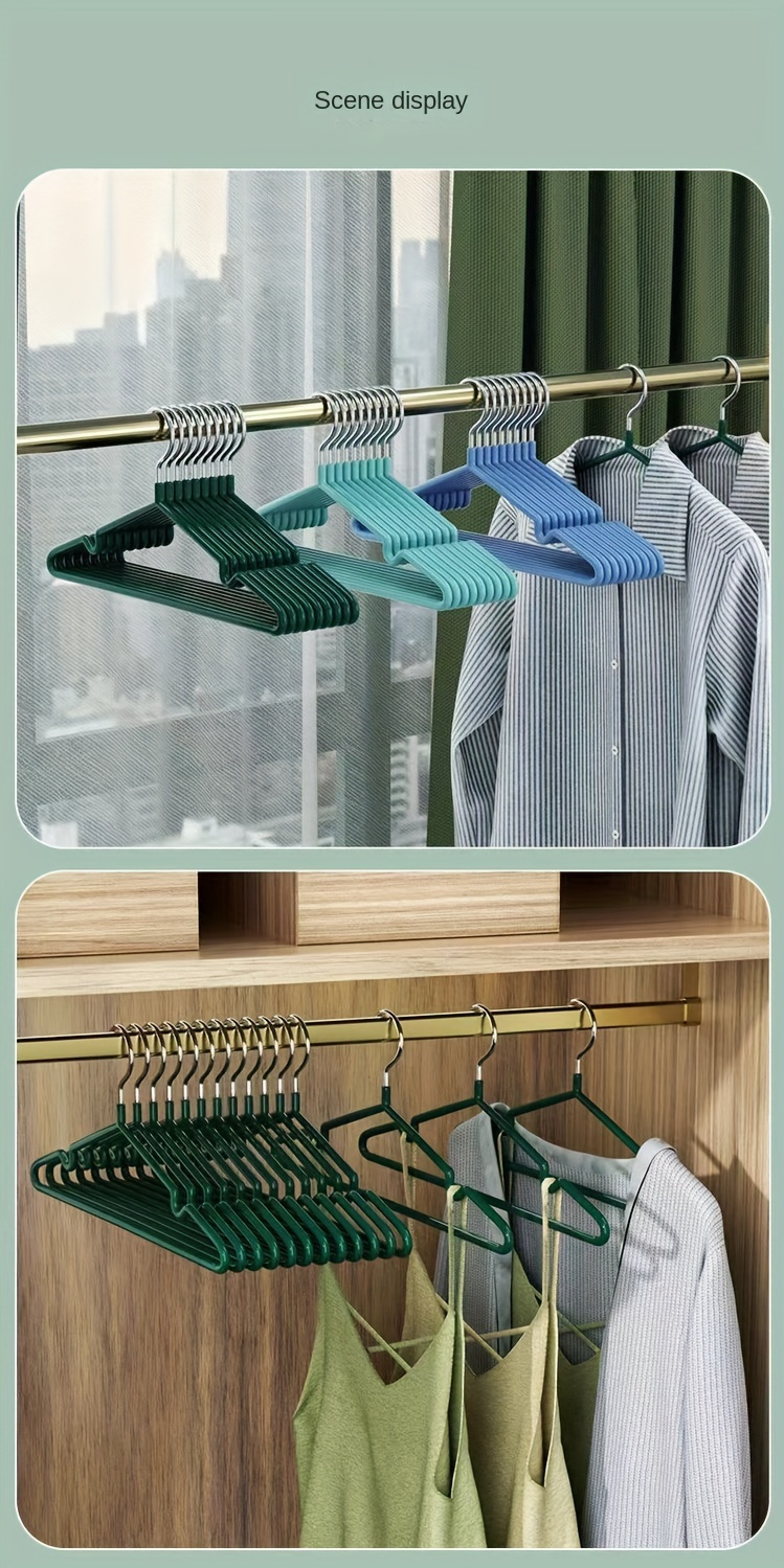 10 20pcs clothes hangers with non slip design traceless clothes racks sturdy heavy duty coat   hangers household clothes drying storage and organization for bedroom bathroom home details 0