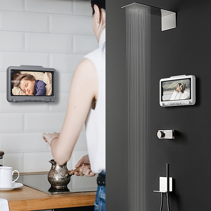 Waterproof Shower Phone Holder Bathroom Mobile Phone Storage - Temu Canada