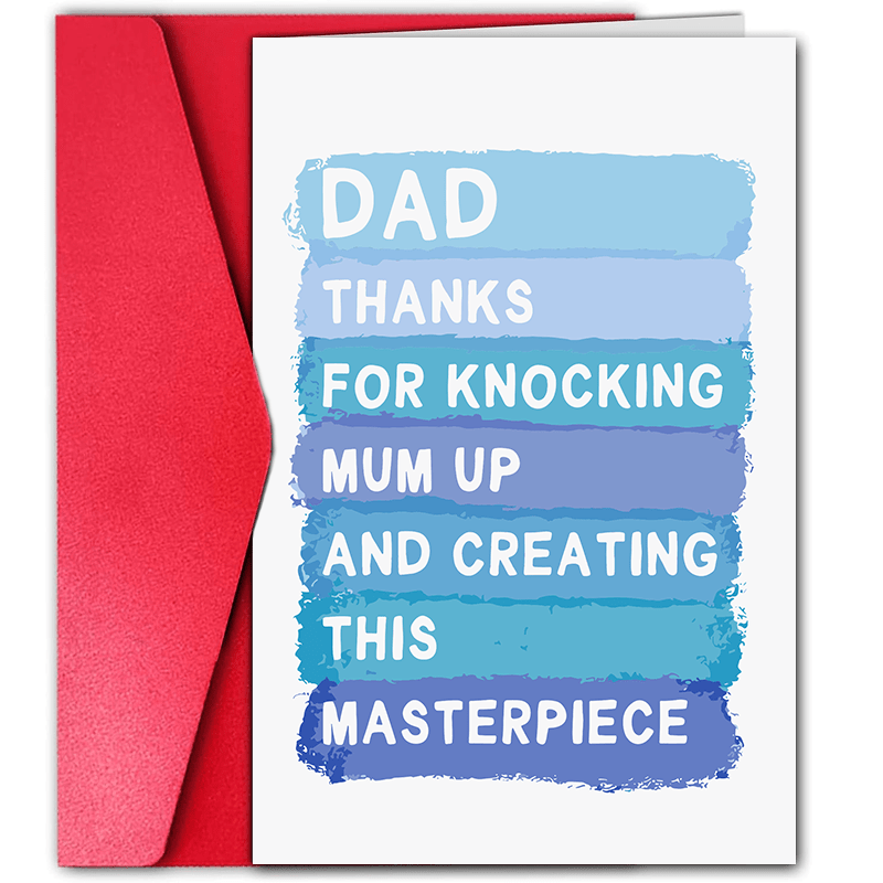 

1pc, Funny Father's Day Card With Thank You Text Creative Greeting Card Perfect Gift For Dad, Small Business Supplies, Thank You Cards, Birthday Gift, Cards, Unusual Items, Gift Cards