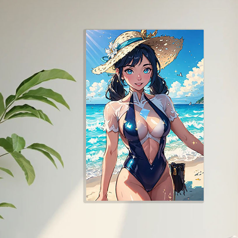 1 Stück Anime Bikini Mädchen Strand Poster Leinwand - Temu Germany